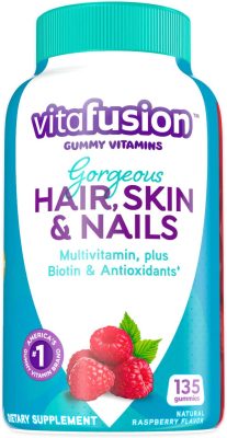  4. OUTSTANDING REVIEWS Vitafusion Beautiful Hair, Skin, and Nails Multivitamin 