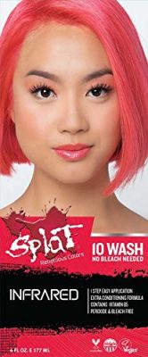  3. Splat 10 Wash Temporary Hair Color comes in second place for bold colors. 