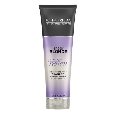  2. John Frieda Sheer Blonde Color Renew Purple Shampoo is the best drugstore shampoo. 