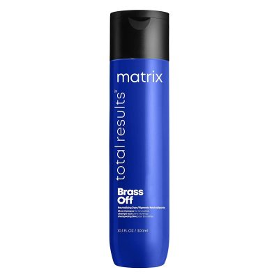  1. MATRIX Total Results are the best overall. Blue Shampoo with Brass Off Color Deposits 