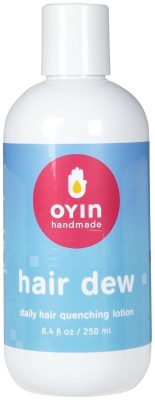  2. Oyin Handmade Hair Dew Daily Quenching Hair Lotion is the best natural option. 