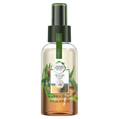  2. Herbal Essences Bio:Renew Argan Aloe Repair Hair Oil Mist is the best value. 