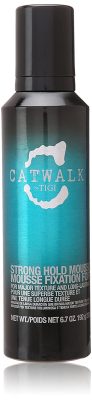  4. TIGI Catwalk Strong Hold Mousse is ideal for thick hair. 