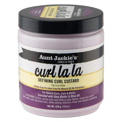  7. Aunt Jackie's Curl La La Defining Curl Custard is the best for a long-lasting hold. 