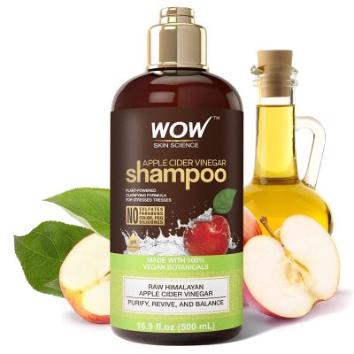  5. WOW Skin Science Apple Cider Vinegar Shampoo is the best for thick hair. 