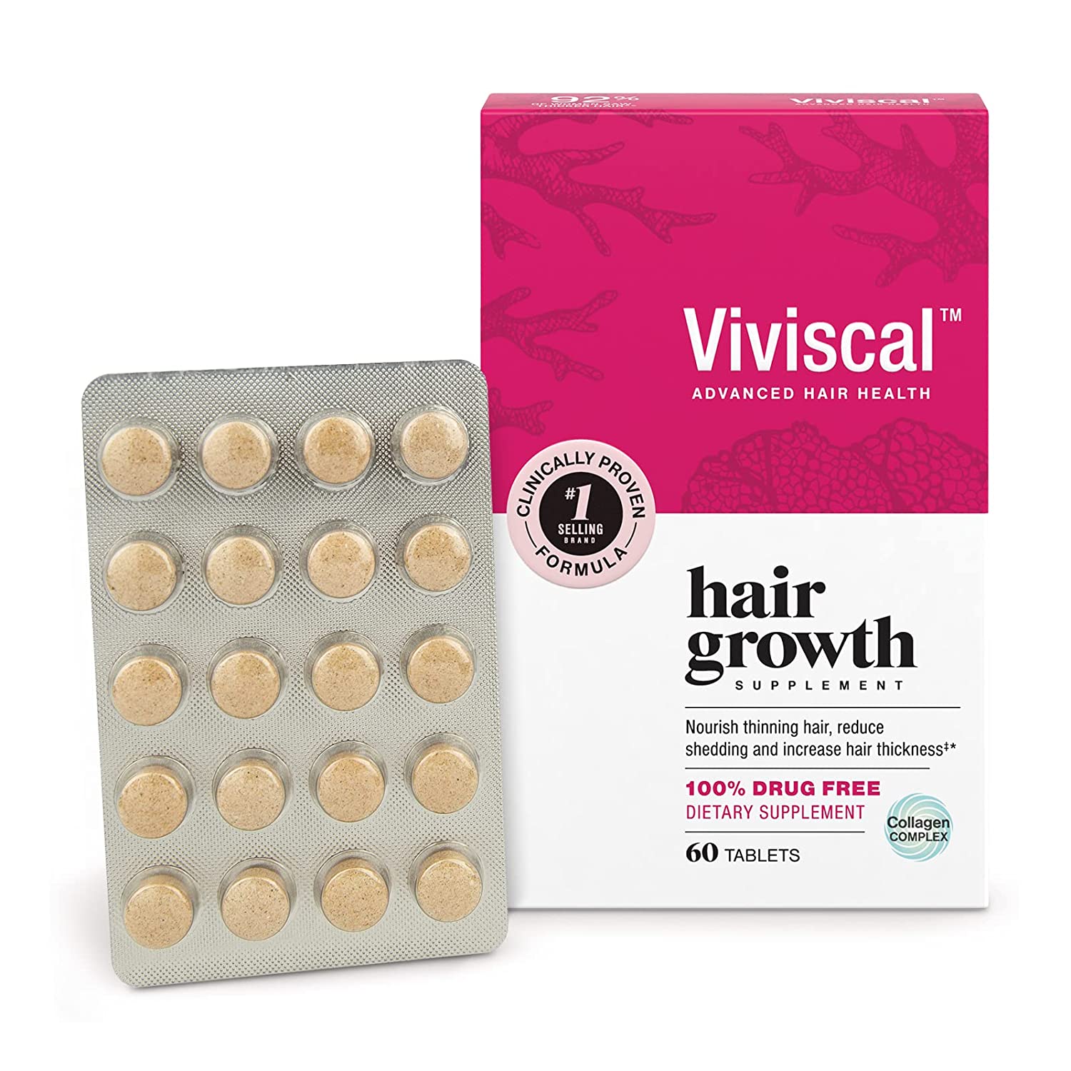  6. Viviscal Hair Growth Supplements for Women, Best Supplement, Runner-Up 