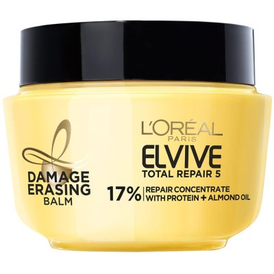  3. L'Oréal Elvive Total Repair 5 Damage-Erasing Balm is the best drugstore product. 