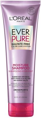  2. L'Oréal Paris EverPure Sulfate Free Moisture Shampoo is the best drugstore shampoo. 