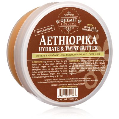  9. Qhemet Biologics Aethiopika Hydrate & Twist Butter is ideal for natural hair. 