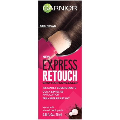  5. Garnier Express Retouch Gray Hair Concealer is the best for gray hair. 